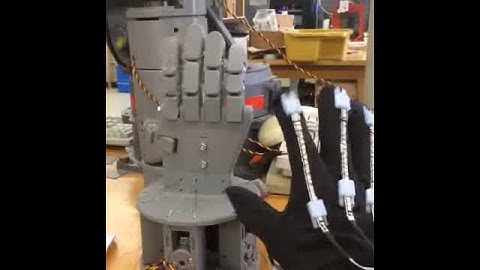 3D Printed animatronic hand with Data Glove