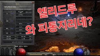 디아2레더10기 엘리드루 육성! 그리고pk(조폭넥도 키워보자?)