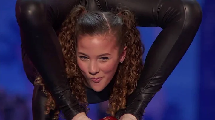 America's Got Talent 2016 Audition - Sofie Dossi Teen Balancer Shoots a Bow With Her Feet