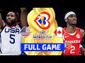 3rd place game usa vs canada  full basketball game  fiba basketball world cup 2023