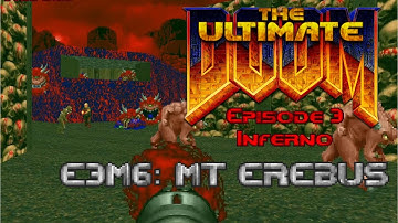 The Ultimate Doom - E3M6: Mt Erebus - 100% Kills, Items, Secrets (Ultra-Violence)