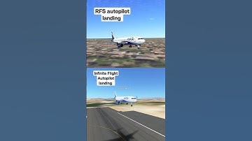 Autopilot landing Infinite Flight VS Real flight simulator