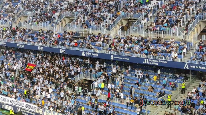 Afición malaguista en el Málaga C.F. 2 C.D. Mirandés 0. 13 Mayo 2023.