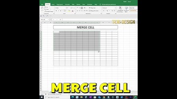 Trik cepat merge cell di excel