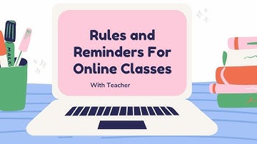 #kidslearning  #kids #kidsvideo   Online Class Rules and Reminder @kidslearning-2023