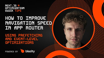 Fix Slow Navigation Speed: Next.js Optimization | Next.js Optimization Tips #5