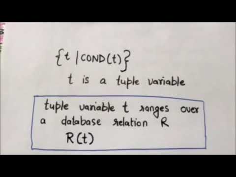 TUPLE RELATIONAL CALCULUS (DBMS-18) - YouTube