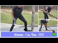 Can I Cut This Tree Down By Myself? Challenge Accepted! | Yard Work || Steffanie’s Journey