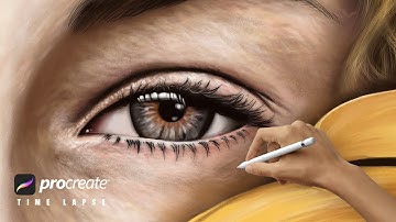 Procreate Time-lapse | How to Paint Eyes with IPad | Drawing eyes | Firman Maulana
