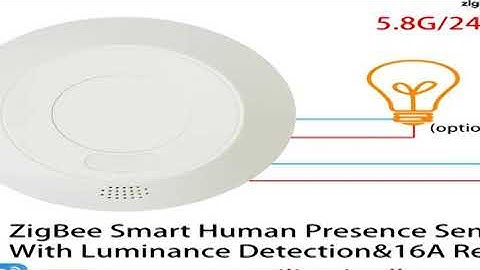 ZigBee/WiFi MmWave Radar Human Body Presence Motion Sensor For Light Switch Luminosity Detection 110