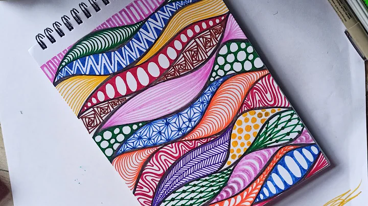 zentangle art for beginners || zentangle patterns #zentangle #colorful zentangle #doodle art