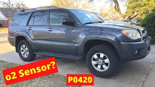 2007 toyota 4runner - p0420 code