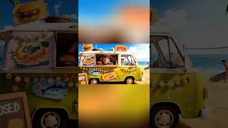 The brave Bunny’s burger Van 🍔| Short moral story for kids #kidsstory #moral stories #shortsforkids
