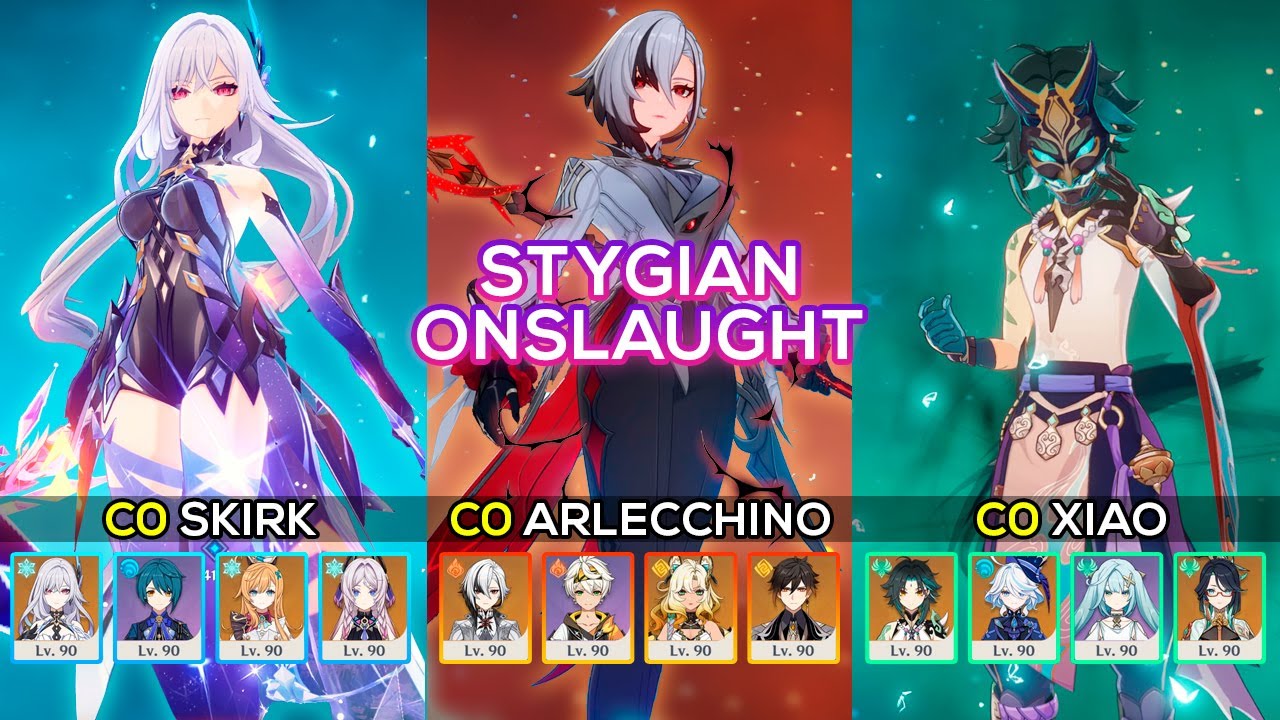 6.2 Stygian Onslaught Fearless | C0 Skirk / C0 Arlecchino / C0 Xiao | Genshin Impact 6.2