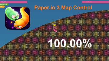 Paper.io 3 Map Control: 100.00% [Epic Slither.io]
