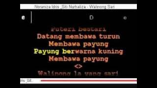 Siti Nurhaliza   Walinong Sari dgn Kord   Lirik