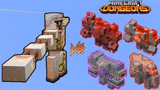 Spinning Iron Golem - Iron Golem Upgrade  Vs. All Monstrosity in Minecraft