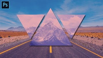 Geometric Polyscape effect in Adobe Photoshop