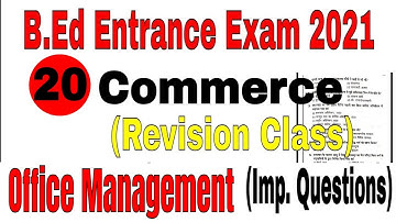UP BED COMMERCE QUESTIONS || COMMERCE QUESTIONS || B.ED ENTRANCE EXAM 2021 || My Commerce Info