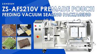 Zonesun Zs-Afs210V Automatic Premade Pouch Vacuum Sealing Machine