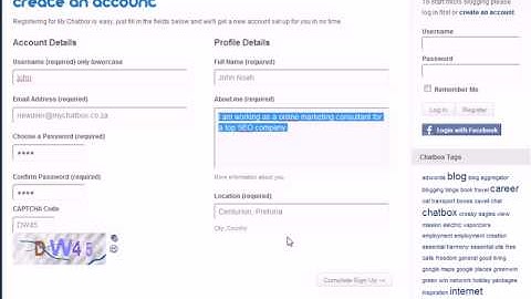 My Chatbox - Register and Login video