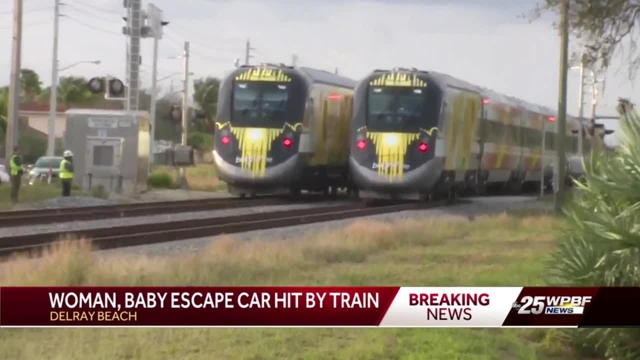Woman, baby escape vehicle moments before Brightline train collision in ...