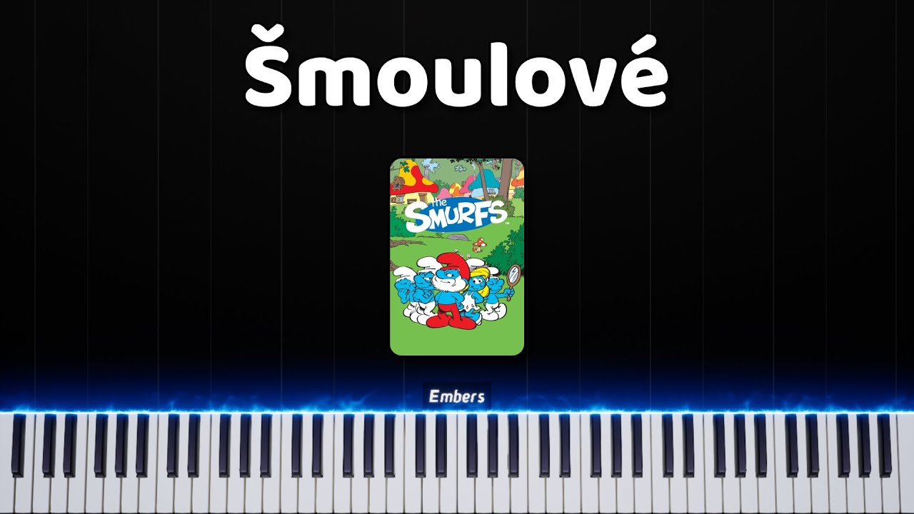 Šmoulové | znělka - Piano tutorial