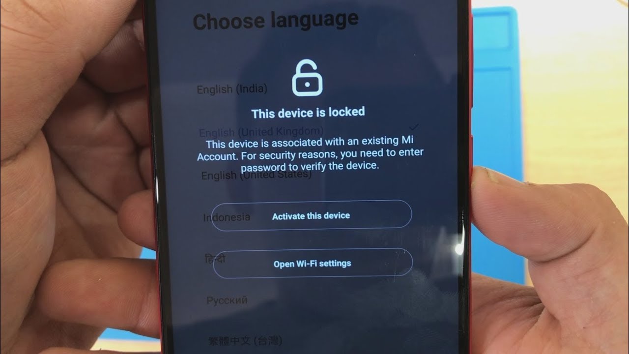 Redmi 6 Pro Mi Account Unlock