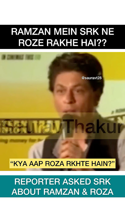 Why SRK don’t keep ‘ROZA’ in Ramzan?? #ramzan #roza #srk #bollywood #Shorts