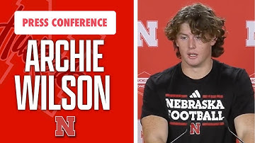 Nebraska Football P Archie Wilson meets with the media on Tuesday I GBR