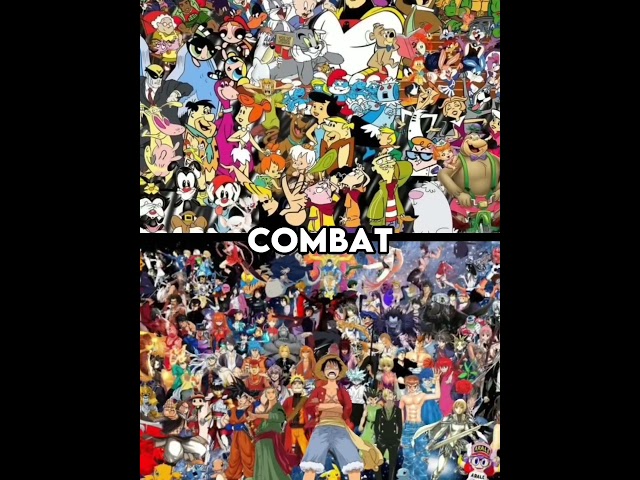 Cartoon vs Anime #cartoon #anime class=