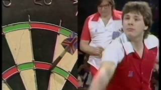 Wales v England BDO darts internation 1984 Martin Thomas V Dave Whitcombe