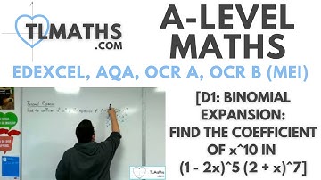 A-Level Maths: D1-17 [Binomial Expansion: Find the coefficient of x^10 in (1-2x)^5*(2+x)^7]
