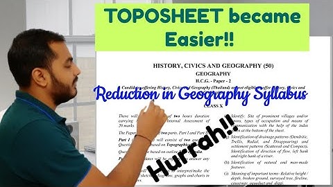 Reduction in Geography! ICSE Class 10। Revised syllabus for Geography