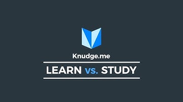 Learn vs. Study | Knudge.me | Get Better at English Every Day