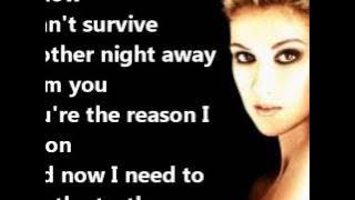 Celine Dion - I SURRENDER LYRICS