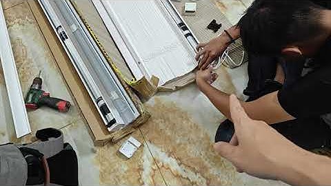 Gửi hàng rèm sáo gỗ + sáo nhôm tự động Tuya