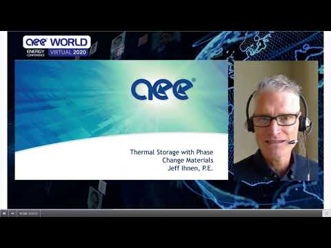 AEE World Energy Conference Presentation: Thermal Energy Storage with Phase Change Materials