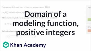 Domain Of Function Modeling Candy Bars