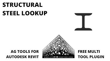 Free Revit Plugin - AG Tools - Part 7 - Structural Steel Lookup