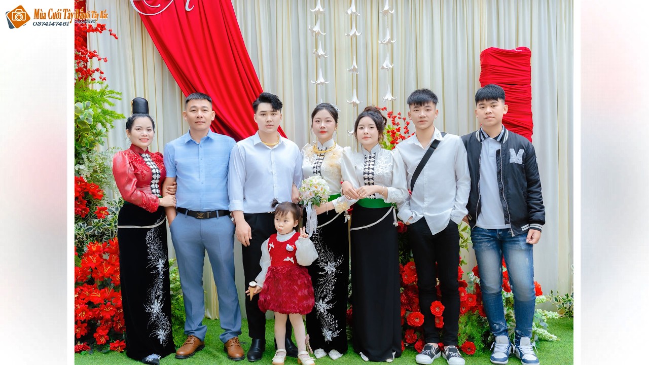 Полный обзор свадебной церемонии Тхань Нган и Туан Анх в деревне Конг Муонг, район Тхуан Чау, про...