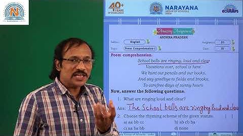 9TH OCT AP CLASS III ENGLISH AMAZING ASSIGNMENT KEY