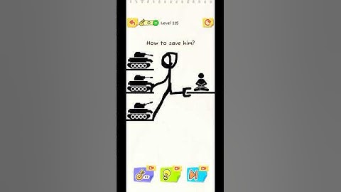 Draw2Save Level 115 | Save 3 Tanks for Ironman | Ultra Impossible Challenge#shorts #trending