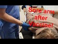 Chiropractic Activator Adjustment on arm after Vaccine