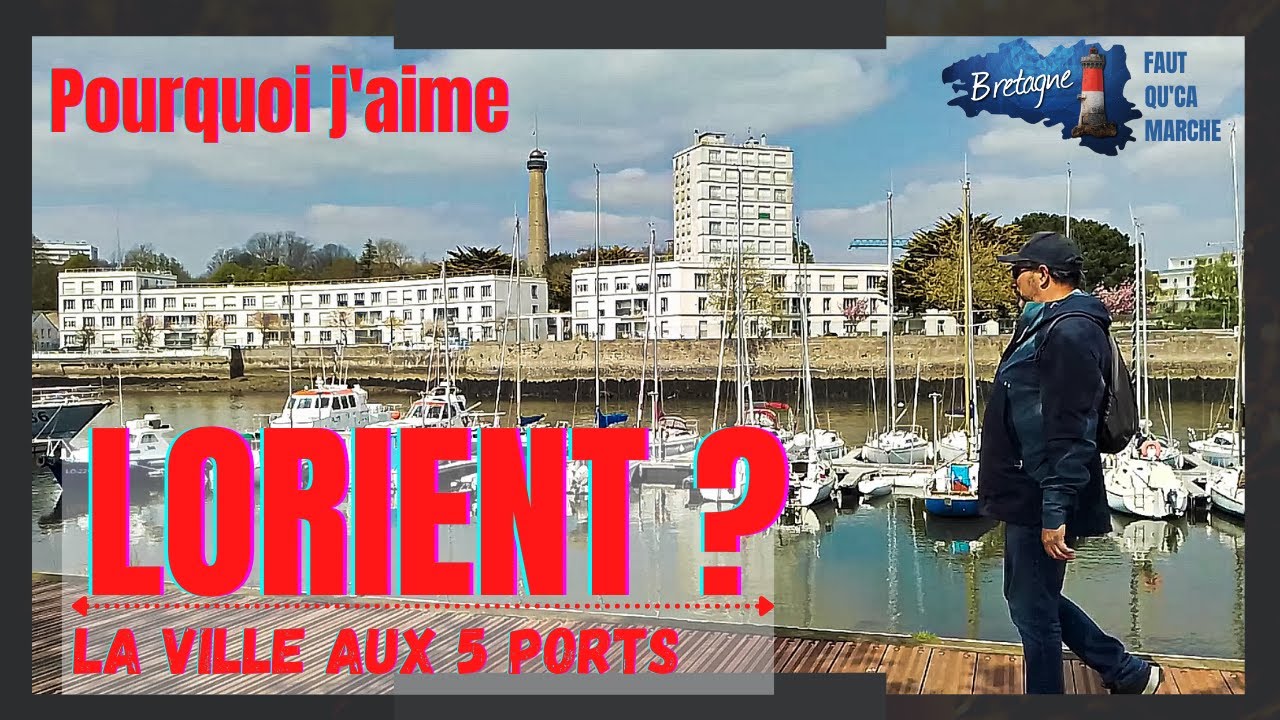 Découvrir Lorient Bretagne. La ville aux 5 ports. Morbihan. 12 Km .#randonnée #morbihan #lorient