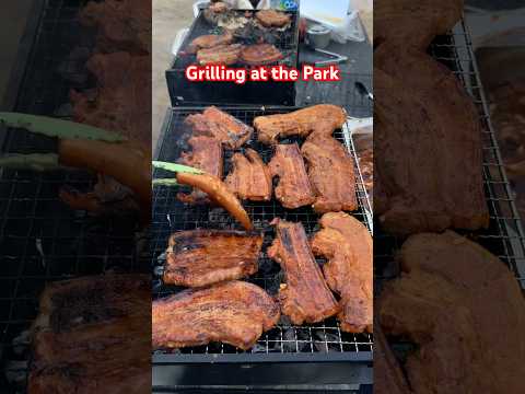 Grilling at Al Mamzar Beach Park Dubai | Dubai Family Bonding #asmr #shorts #grill #yummy #foodie