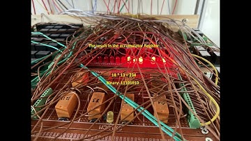 Relay computer multiplies the numbers 13 and 18...