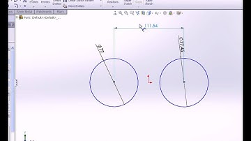 Dimension Between Circles