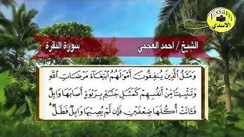 الشيخ العجمي الايات ٢٦٥--٢٧٤من سورة البقرة