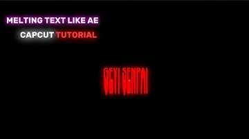 Stretching Text Like Ae - Capcut Tutorial